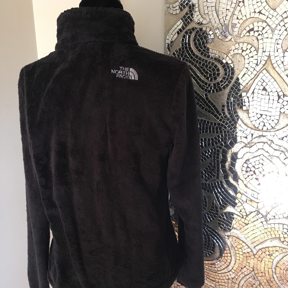 North Face Black Fuzzy/Furry Jacket